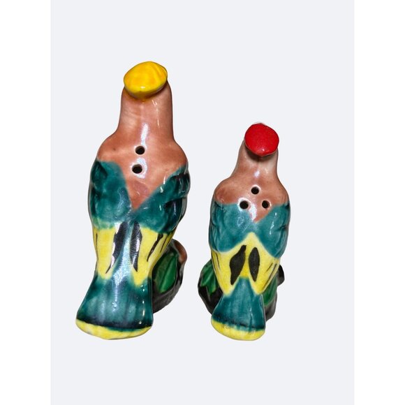 Ceramic Colorful Birds Salt and Pepper Shakers - Picture 6 of 11